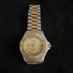 二*じ様 美品保管品935.406TAG Heuer ゴールド/シルバー 電池切