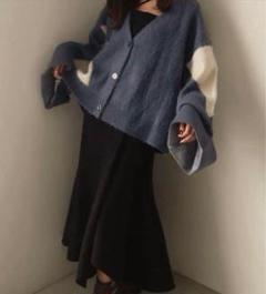 mideal ミックスカラーカーディガン mix color cardigan / ミックスカラーカーディガン