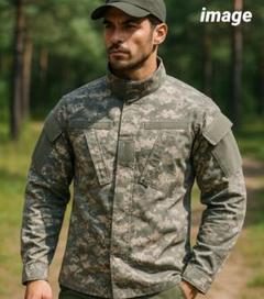 実物　米軍　ACU コンバットユニフォーム上下セット　サバゲー　デジタルカモフラ MILITARY 米軍 ACU 迷彩 アーミー エアクルー シャツ ジャケット