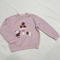 familiar 赤 リアちゃん トレーナー ピクニック 美品 着用回数少なめ familiar リアちゃんトレーナー - メルカリ