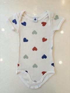 PETIT BATEAU プチバトー　半袖ボディ　ハート　18m/81cm