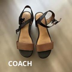 COACH ロゴ入りウェッジソールサンダル 楽天市場】ウェッジソール サンダル（ブランドコーチ