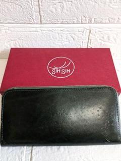定価37500円‼️SIN SIN ネイビー 二つ折り財布