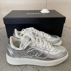 シャネル CHANEL スニーカー サイズ36 シルバー 新品未使用
