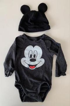 H&M ミッキーマウスロンパースと帽子セット