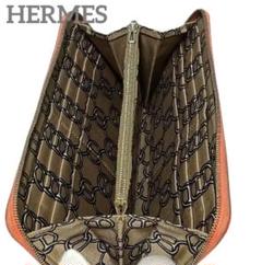 エルメス アザップロング シルクイン フラミンゴ HERMES ラウンド長財布のサムネイル