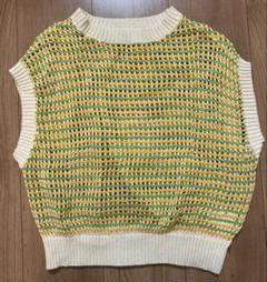LOWRYS FARM メッシュニットベスト　140-150