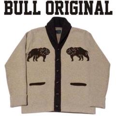 美品 BULL ORIGINAL 厚手カーディガン ベージュL gladhand 美品 BULL ORIGINAL 厚手カーディガン ベージュL gladhand