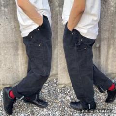USA製 カーハート ペインターパンツ バギー ワイド ダブルニー ダック地