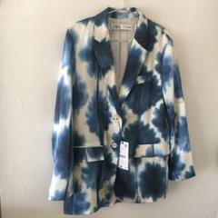 新品◯ZARA 藍染風ジャケット◯ヴィンテージ調