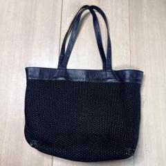 BOTTEGA VENETA 編み込み生地 ブラックトートバッグ