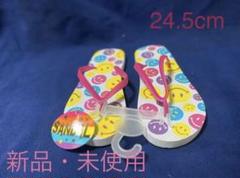 スマイリーフェイスSMILE ビーチサンダル 24.5cm 新品