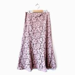 Plechur Ciel プレシャールシエル 【L】フレアスカート 花柄レース