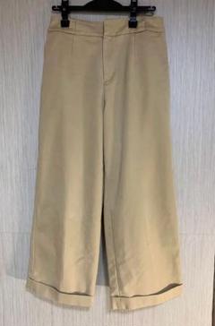 【レプシィム】 ベージュ　 ガウチョパンツ フロントジッパー　 M 美品
