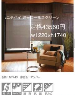 売り切り‼︎破格!ニチベイ ソフィー 遮光ロールカーテン(ロールスクリーン)