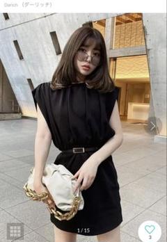 ✨美品✨ Darich（ダーリッチ） スリーブレスカットワンピース （ブラック）