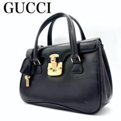 未使用に近い✨グッチ　ハンドバッグ　ブラック　黒 楽天市場】【中古】【バッグ】GUCCI グッチ GGキャンバス