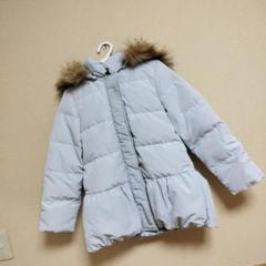 ☺︎GU キッズダウンコート ライトグレー 130cm☺︎