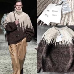 は*ン様 ボッテガヴェネタ 2023AW オーバーサイズ ニット タグ付 E44 BOTTEGA VENETA ボッテガヴェネタ ICON カシミヤプルオーバー