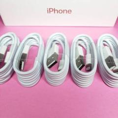 1m×5本 iPhone ライトニングケーブル 充電器 純正品質