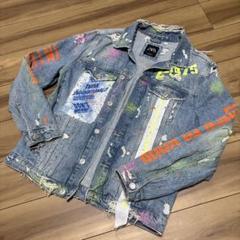 ZARA ペイントデニムジャケット BTS ユンギ着用 Lサイズ - メルカリ