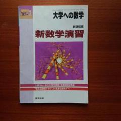 新数学演習 大学への数学 2003版 旧版 レア 東京出版 大学受験