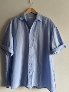 【美品✨】Plage ロングシャツ　ビックシルエット　羽織り　抜け感　日本製　青 UNRELAXING | ビッグシルエット総柄開襟アロハシャツ - Buyee