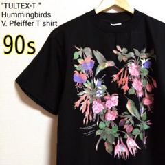 古着 90s タルテックス ハチドリ ハミングバード 男女 Tシャツ