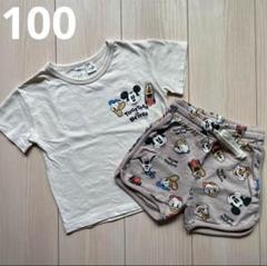 【H&M】ディズニー キャラクターTシャツ☆ハーフパンツ セットアップ 100