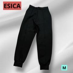 【大特価】 ESICA ブラックスリムフィット ブラック M ジョガーパンツ