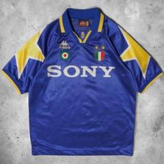 95-96★ユベントス★KAPPA★襟付きサッカー ユニフォーム★正規品★Mのサムネイル
