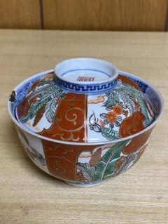 伊万里焼蓋付き飯茶碗 アンティーク伊万里焼蓋付き茶碗5客