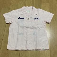 BEAMS mini 半袖シャツ 90 ピンク　ボーリングシャツ