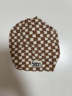 Semon チェック柄ターバン帽子