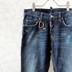 DSQUARED2 デニムパンツ ストレート Dリング ポケット付き イタリア製