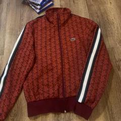Playsson着用 LACOSTE 赤 モノグラムトラックジャケットUS xs