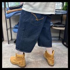 ECKO UNLTD エコー　極太　ヒップホップ　刺繍デニムショーツ
