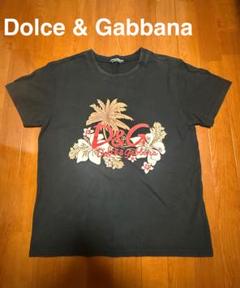 ドルチェ&ガッバーナ ロゴプリント 半袖Tシャツ　ブラック色