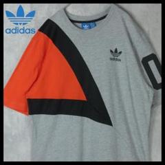 【希少】アディダス オリジナル Tシャツ マルチカラー 異素材ミックス XL