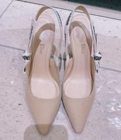 パンプス サンダル ディオール dior 36 ベージュ
