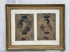 額入り3枚組江戸浮世絵 江戸 一寿斎国貞画