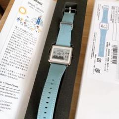 メル 新品 ムーミンスマートキャンバス　時計ベルト　レザー 新品 ムーミン スマートキャンバス 時計ベルト ヴォーエプソン