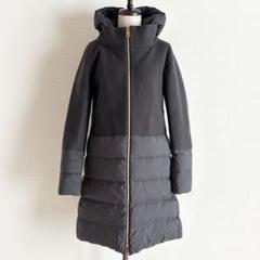 美品✨HERNO 切り替えダウンコート　グレー　42