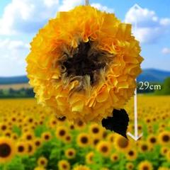 フラワーリース 造花 布リース ひまわり ヒマワリ