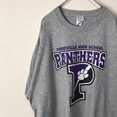 USA古着 カレッジ オーバーサイズ Tシャツ グレー