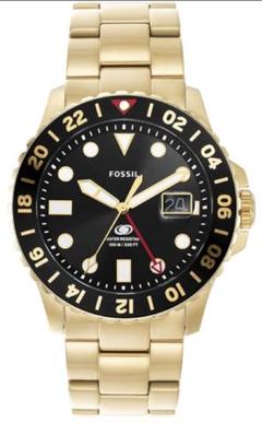[フォッシル] FOSSIL BLUE GMT FS5990 メンズ ゴールド