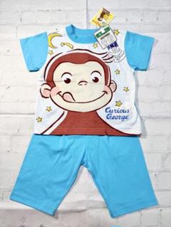 おさるのジョージ キャリオスジョージ 半袖パジャマ上下セット サイズ80cm新品のサムネイル