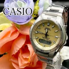 稼動　腕時計　CASIO　カシオ　電波ソーラー　メンズ　アナデジ　A21