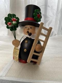 【未使用】ドイツ クリスマス 室内ライト（雪だるま）木製工芸品 エルツザイフェン 未使用】ドイツ クリスマス 室内ライト（雪だるま）木製工芸品
