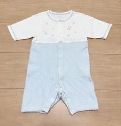 ファミリア★ロンパース★プレオール★ショートオール★ブルー★60cm～75cm